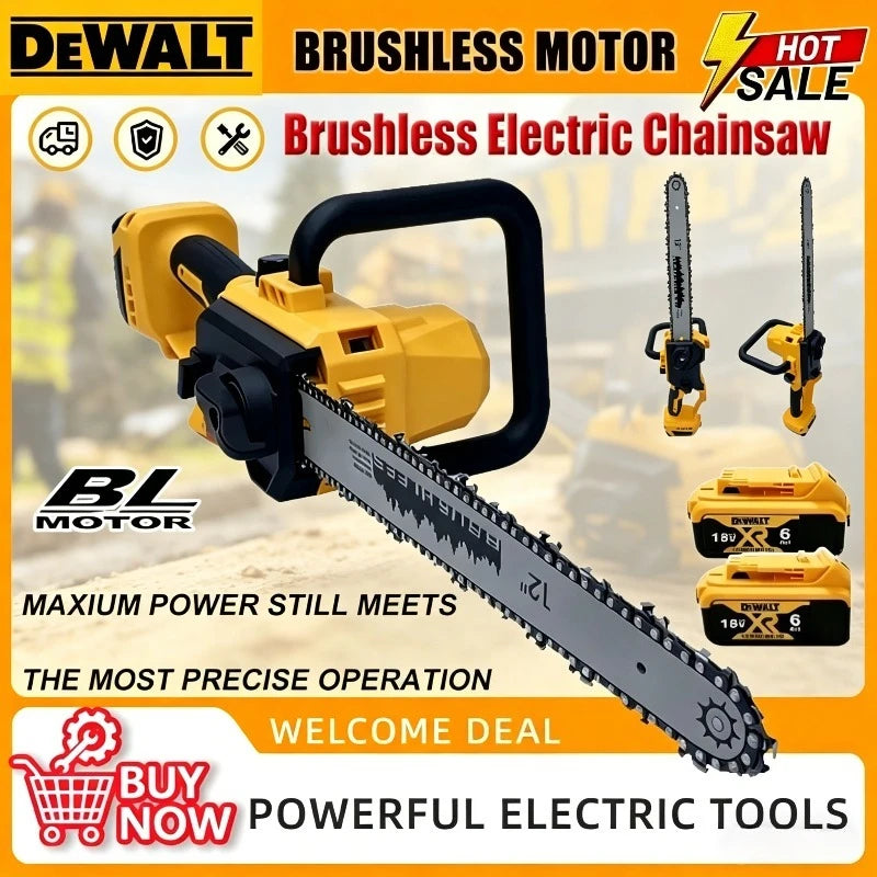 Dewalt Cordless Chain Saw Automatic Oiler Brushless Chainsaw Dehydration withor Tree Cutting and Logging Electric Saw Tool