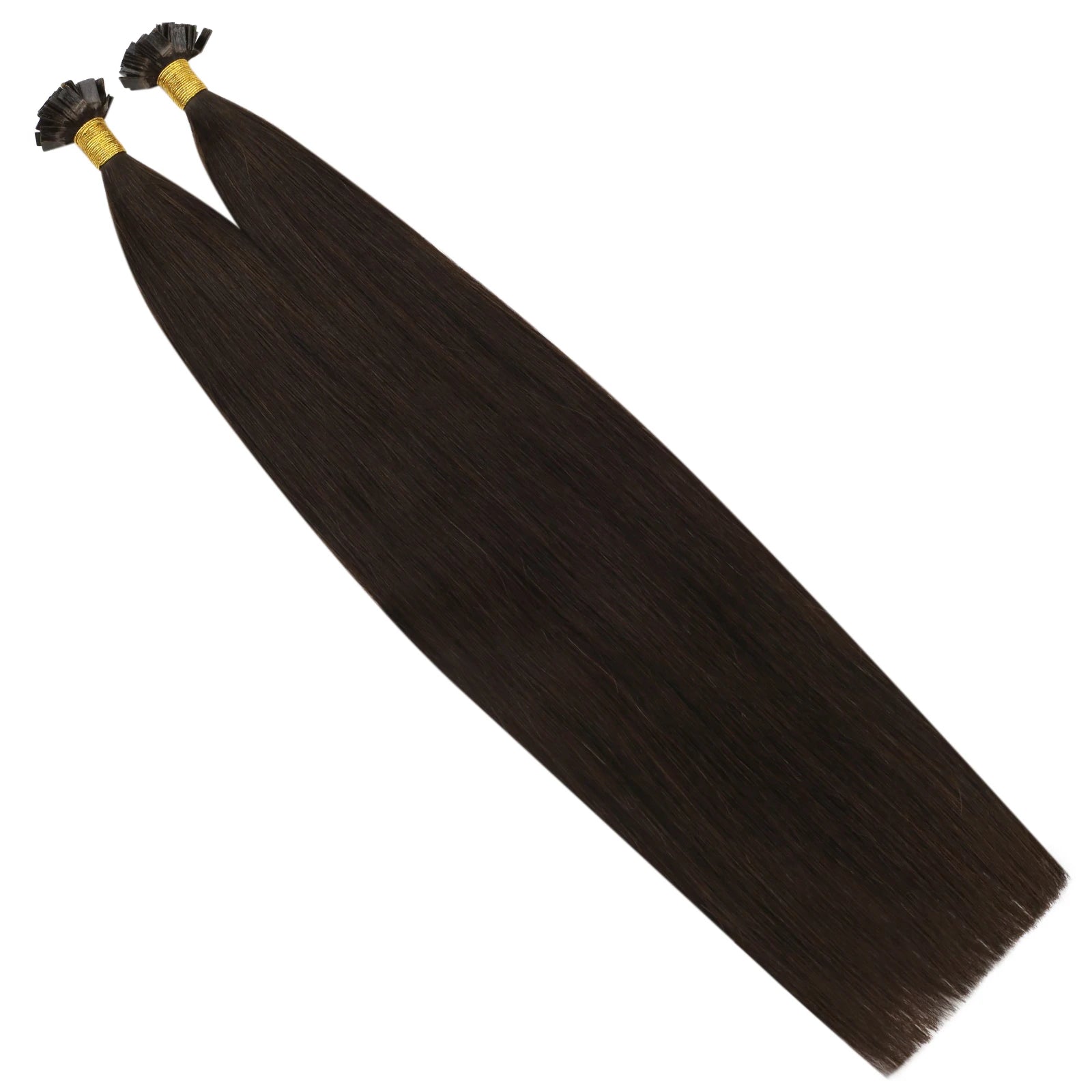 Ugeat Flat Tip Hair Extensions 14-24" Natural Straight Flat Tip Keratin Hair Extension 50/100g Remy Pre Bonded Hair Extensions