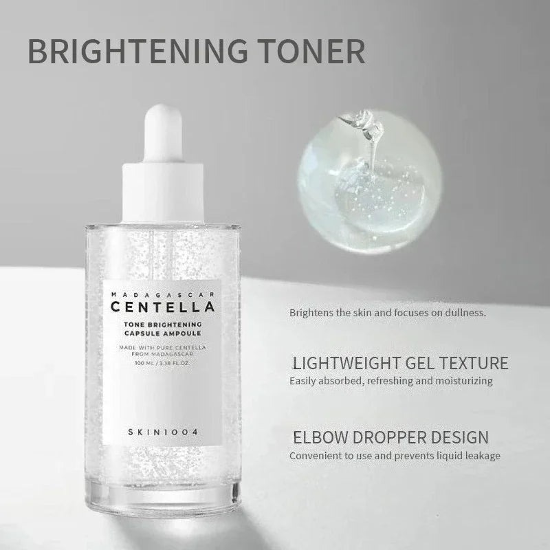 Korean Tone Balancing Capsule Ampoule Serum,Facial Hydrating Niacinamide Essence Uneven Skin Tone Beauty Skincare Products 100ml