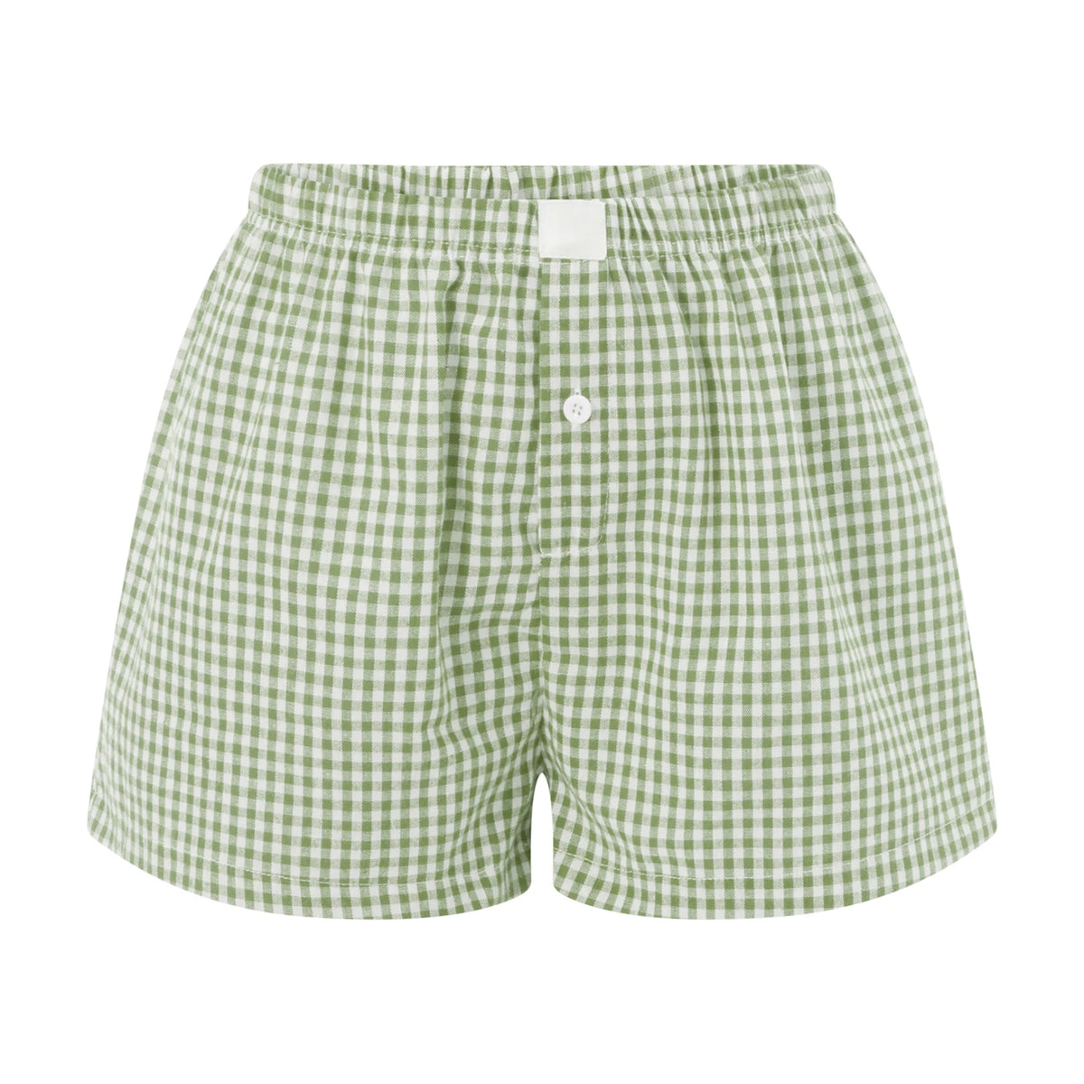 Boxers for Women Y2K Aesthetic Elastic Waist Striped Plaid Print Pajama Shorts Teen Girls Summer Cute Lounge Bottoms Sleepwear
