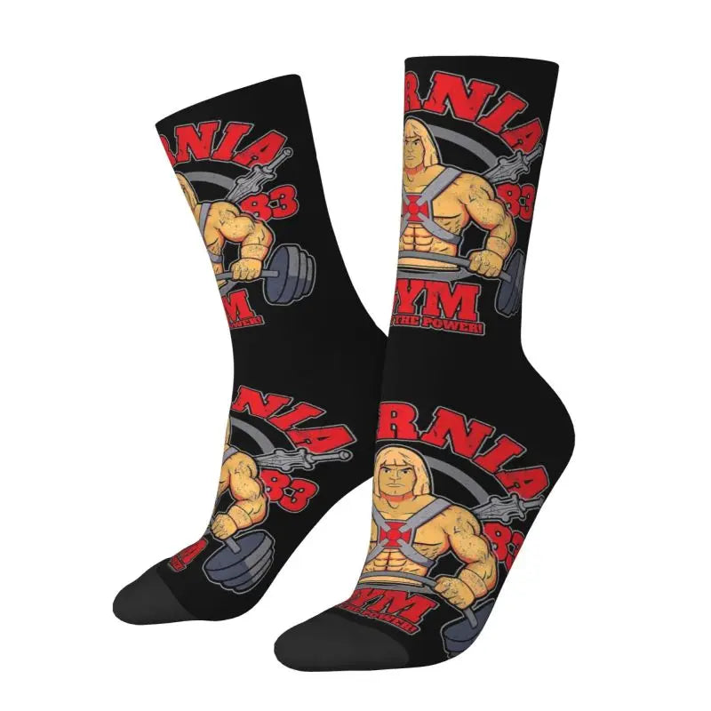 Masters Of The Universe Men Women Crew Socks Cool He Man Skeletor Heman 80s Cartoon Spring Summer Autumn Winter Dress Socks