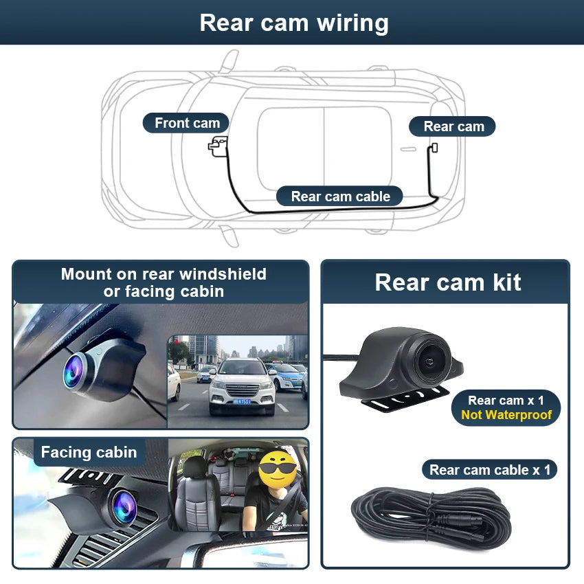 New! 4K UHD Plug and Play Car DVR Dash Cam Camera For Omoda 7 Omoda7 2025 2026 2027 Wifi Dashcam Customized Video Recorder
