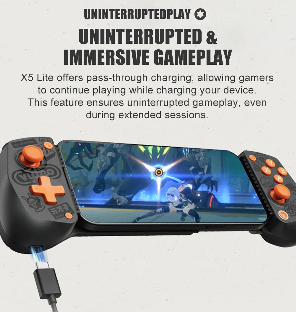 GameSir X5 Lite Zenless Zone Zero Edition Mobile Gamepad for iPhone 17 16 15 Android iPad Mini Y700 Tablet Controle para Celular