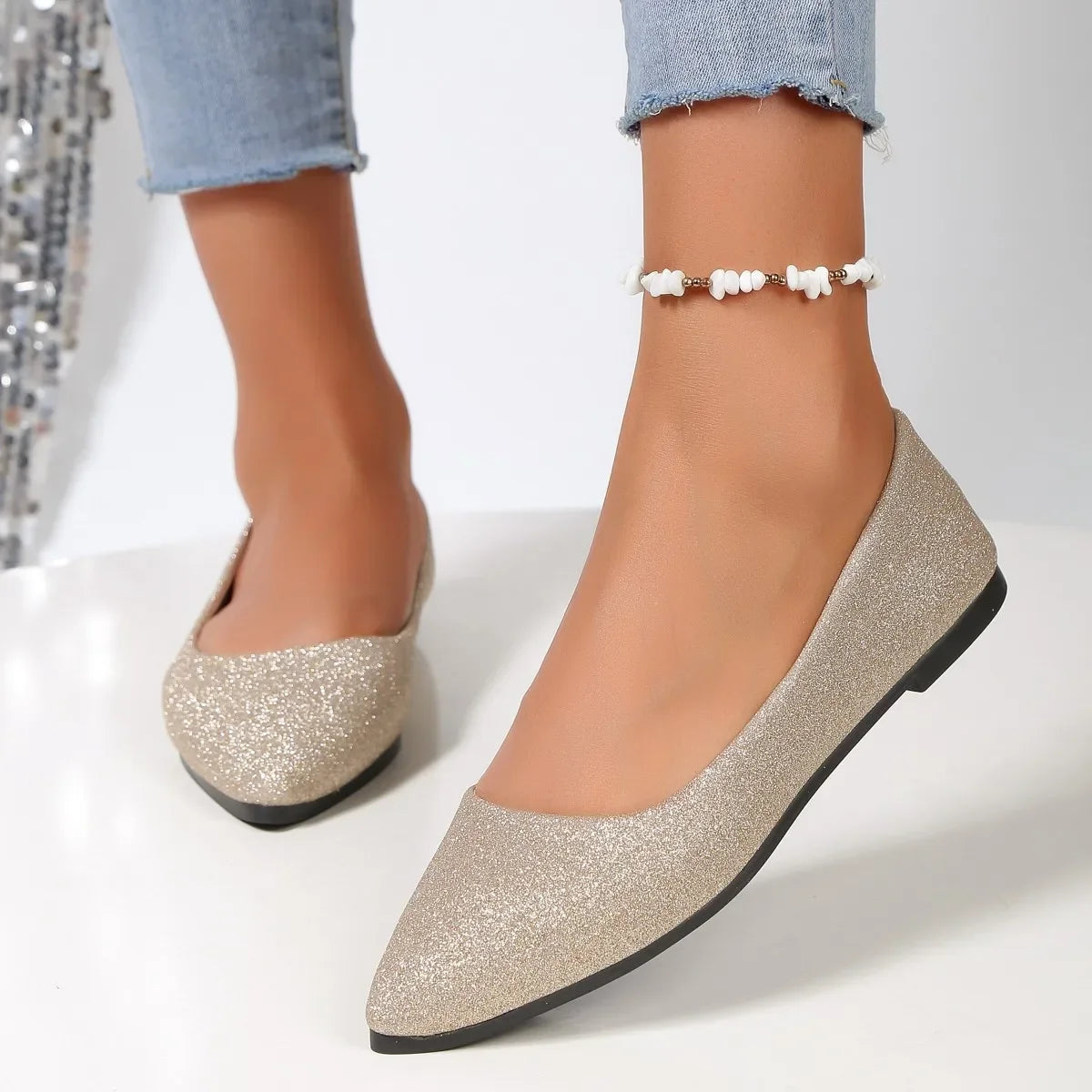 New Arrival Women Pointed Toe Beautiful and Fashion spring autumn Shoes Flat Ballerina Comfortable Casual 2024  Women Shoes