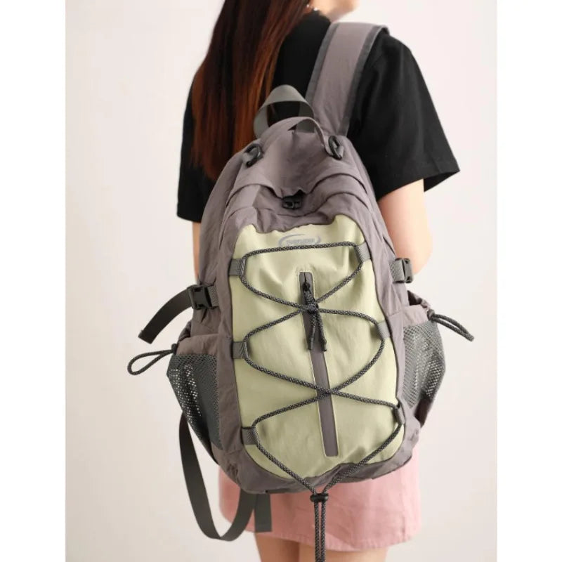 Small Outdoor Travel Backpack for Women, Lightweigh Waterproof Hiking and Mountaineering BackpackJunior High School Bag Student