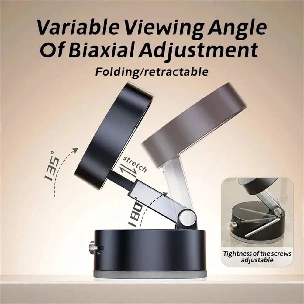 Magnetic Mobile Phone More Portable Vacuum Bracket Adjustable Double-Sided Suction Cup  Holder Lazy Stand For All Smartphone