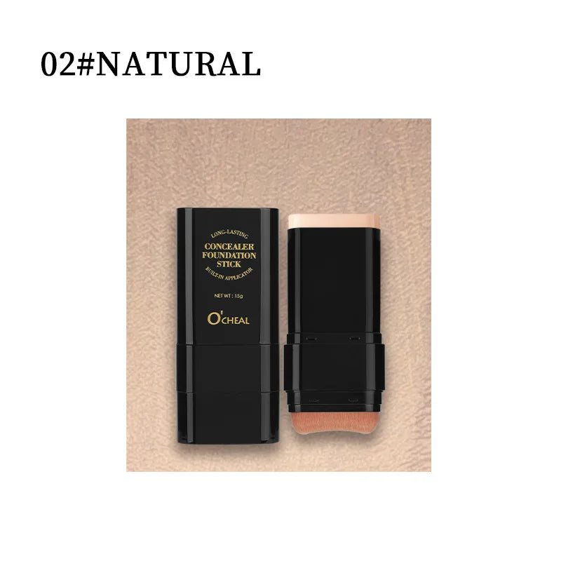 Matte Eraser Foundation Cream Stick Full Coverage Waterproof Oil-control Face Base Velvet Makeup Moist Light Concealer Foundatio
