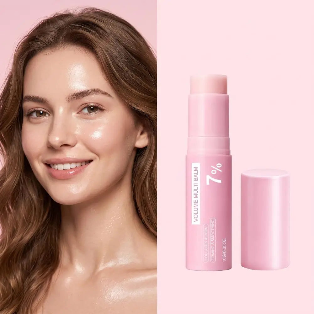 PDRN Pink Collagen Volume Multi Balm 5% 7% Volufiline Facial Eye Neck Plumping Moisturizing Stick Non-greasy Hydrating Skin Care