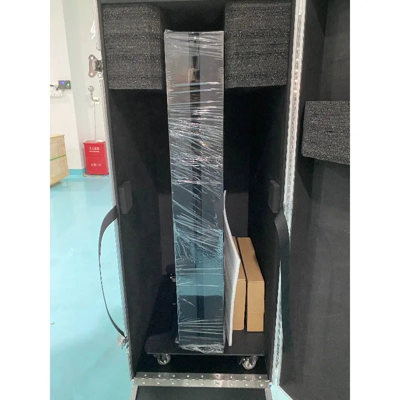 P2.5 500cd/m High Brightness Foldable LED Digital Signage Ultra HD Mobile Stand Video Wall for Subway Indoor Commercial Advertis