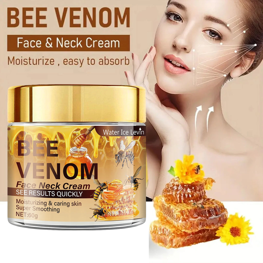 Bee Venom Facial Firming Cream, Contains Vitamin E, Moisturizes and Softens the Face, Brightens Skin Tone, Can Be Used on the Face and Neck
