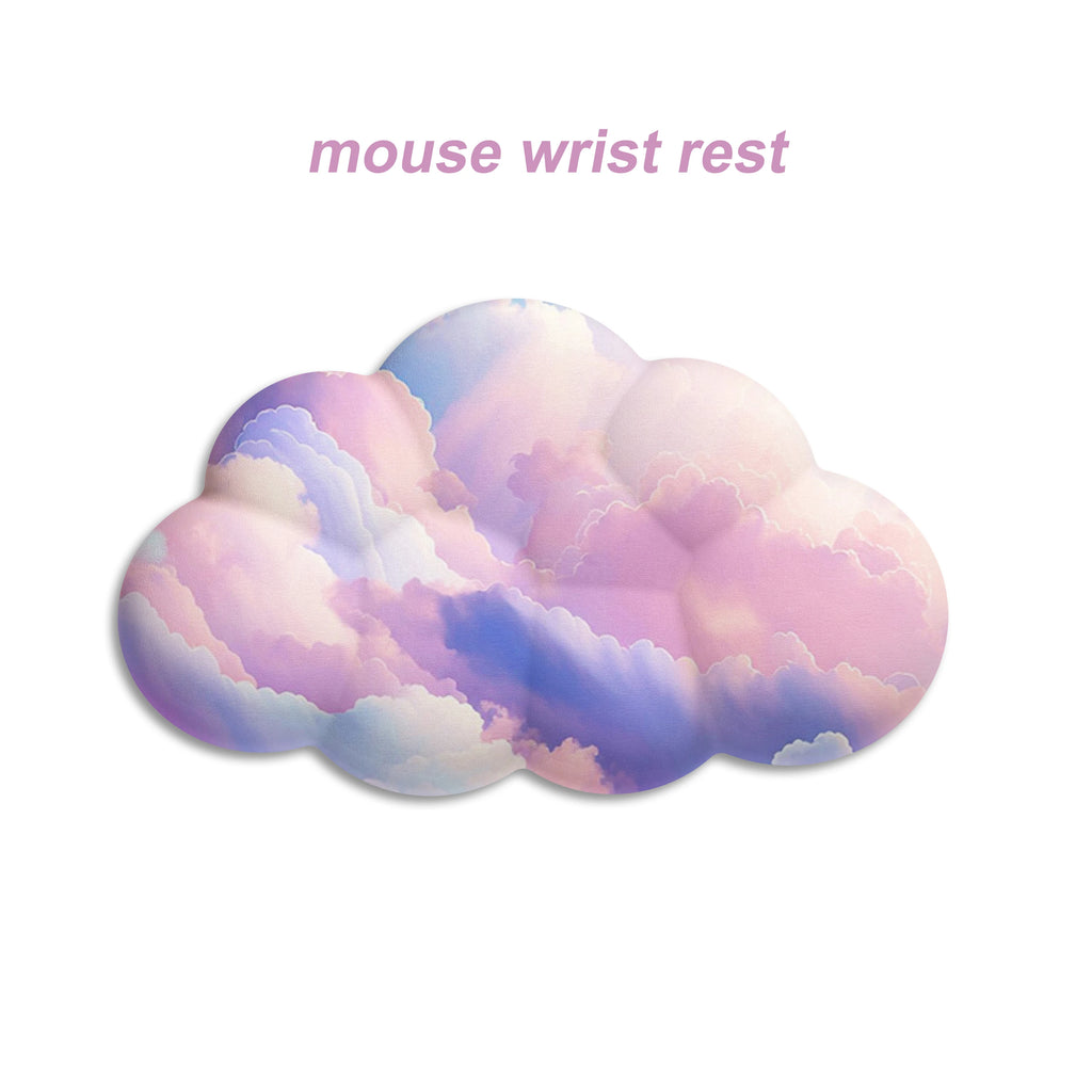 Cloud Gradient Gaming Keyboard Pad Wrist Pad Cloud Wrist Pad Mouse Pad Ergonomic Laika Foam Memory Non-Slip Support Office