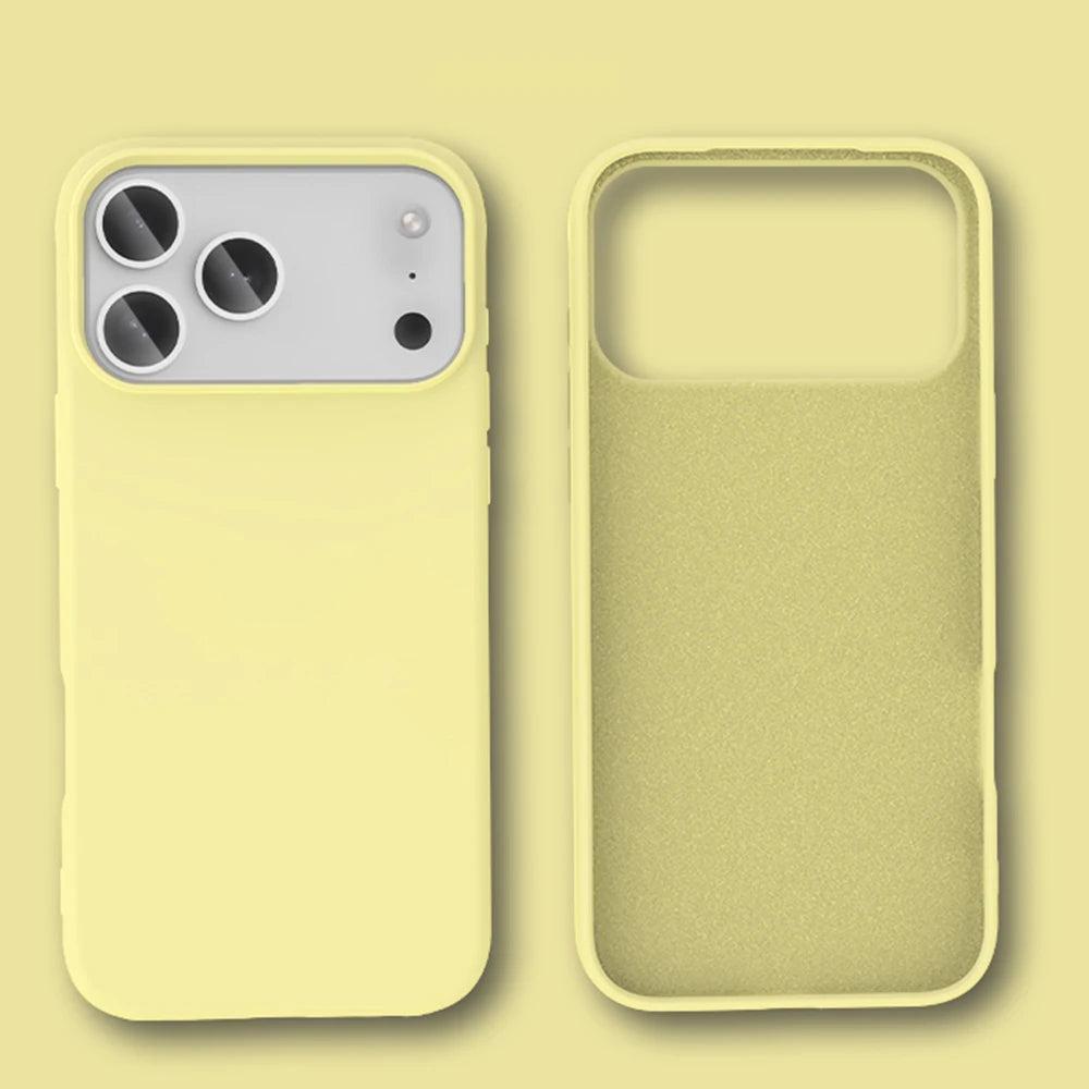 Shockproof Soft Liquid Silicone Phone Case For iPhone 18 17 Air 16 16E 15 14 13 12 11 Pro Max Plus Skin Feeling Protection Cover