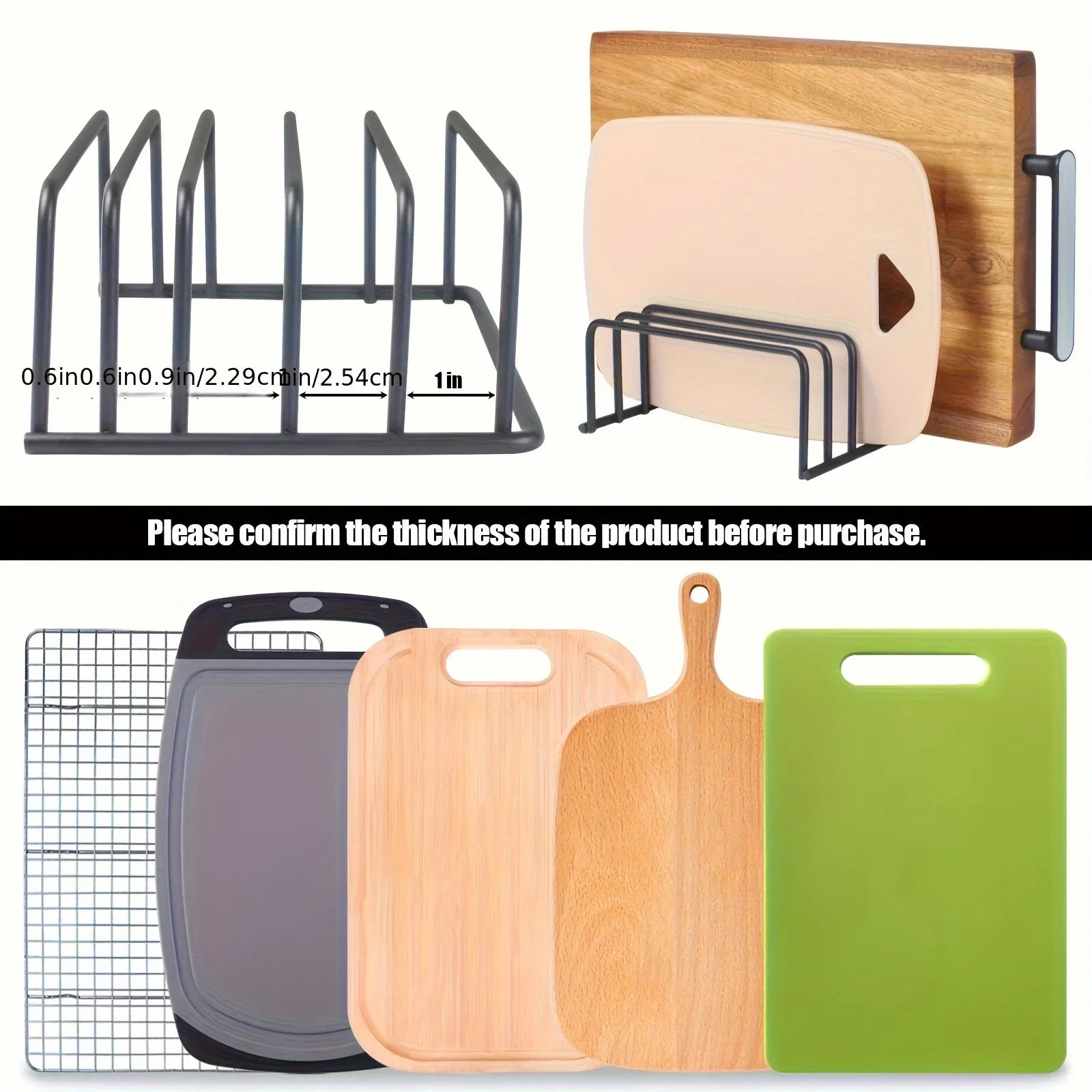 Kitchen Cutting Board Storage Rack Cabinet Organizer Holder For Baking Tools Kitchen Accessories