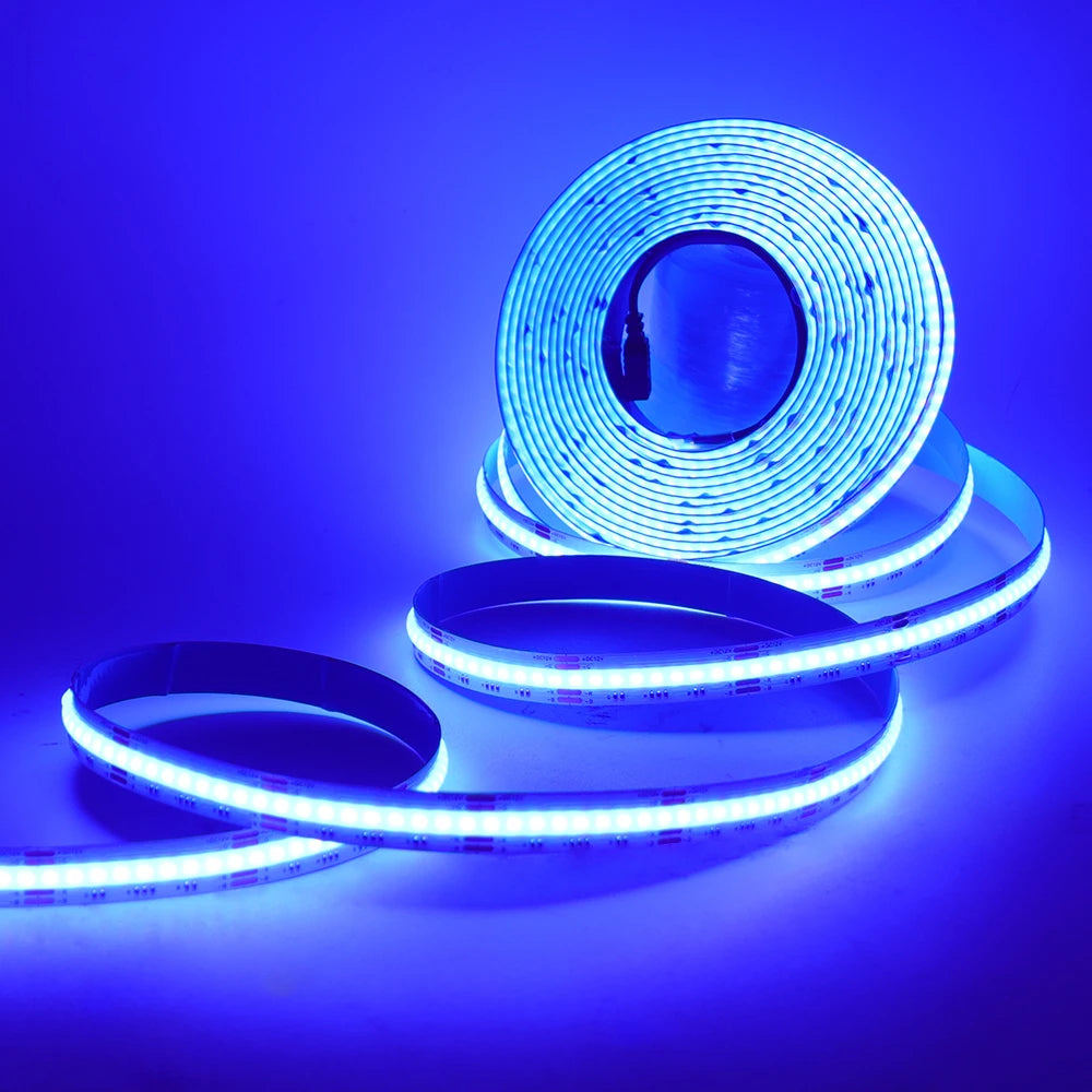IP67 Waterproof IP21 RGB COB LED Strip DC 12V 24V 576 840LEDs/M TV BackLight Home Decoration Led Tape Diode Flexible Ribbon