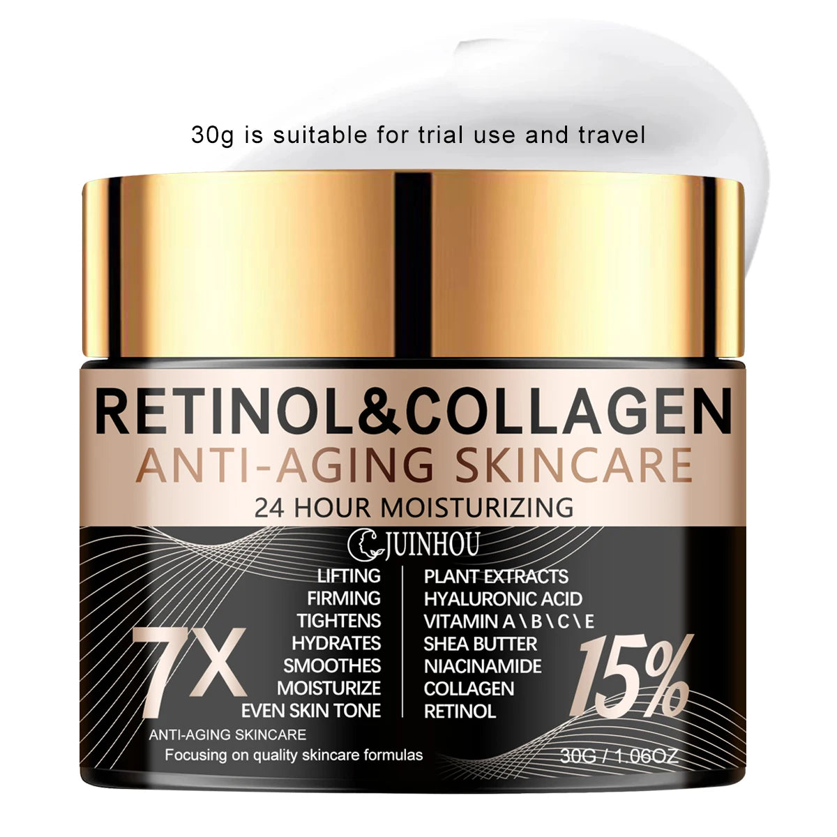 JUINHOU Men's Retinol Collagen Skin Renewal Cream Makes Skin Supple and Moisturized Refreshing and Non-greasy Men's Only