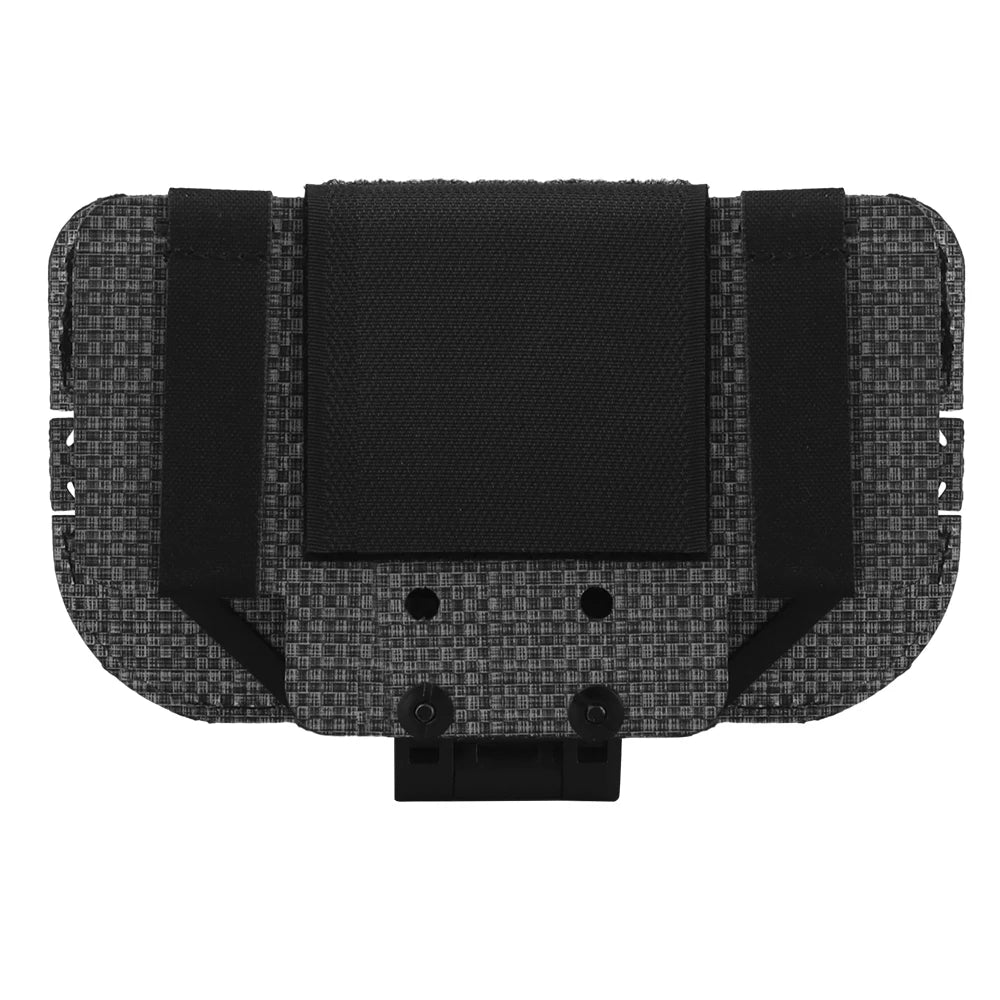 Tactical Phone Pouch with MOLLE/PALS Strap, Foldable Chest Phone Holder for Navigation & Tactical Vest Accessory