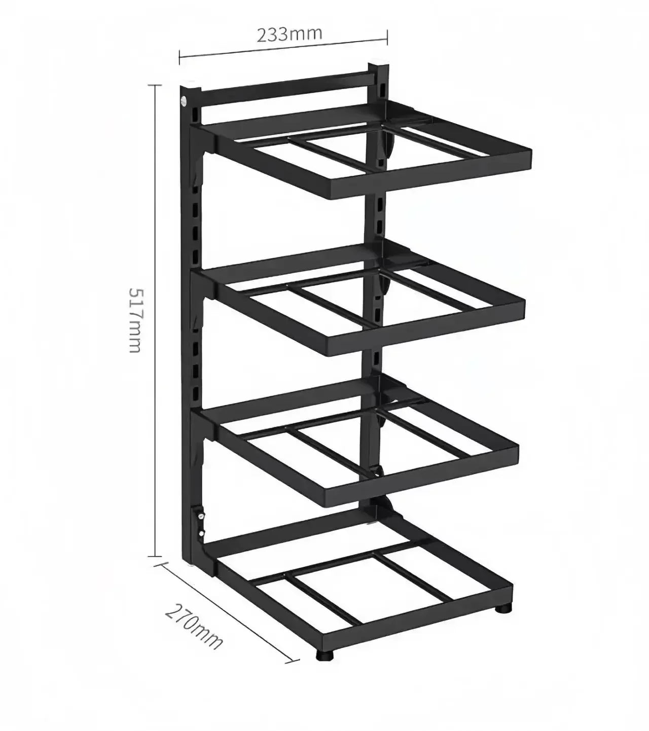 Kitchen Sink Storage Rack Multi-Layer Cooker Storage Rack for Home Stovetop Cabinets Adjustable Pot Rack Pantry Storage