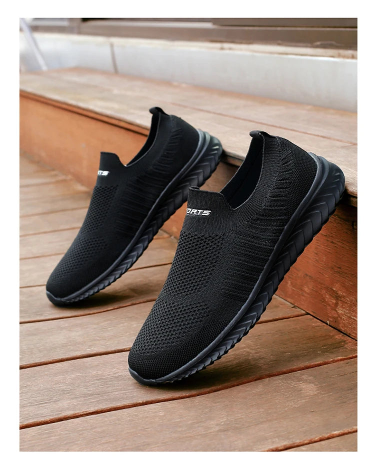 Men Vulcanize Shoes Mesh Men Shoes Lightweight Comfortable Men's Sneakers 2025 Autumn Fashion Slip on Flats Shoes Male Loafers