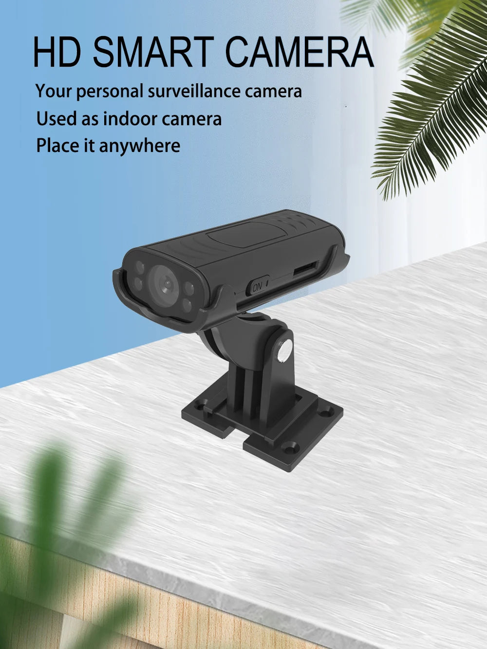Smart Home Security Mini Camera Wireless WiFi IP Camera with Motion Detection Remote Monitor Push Alert