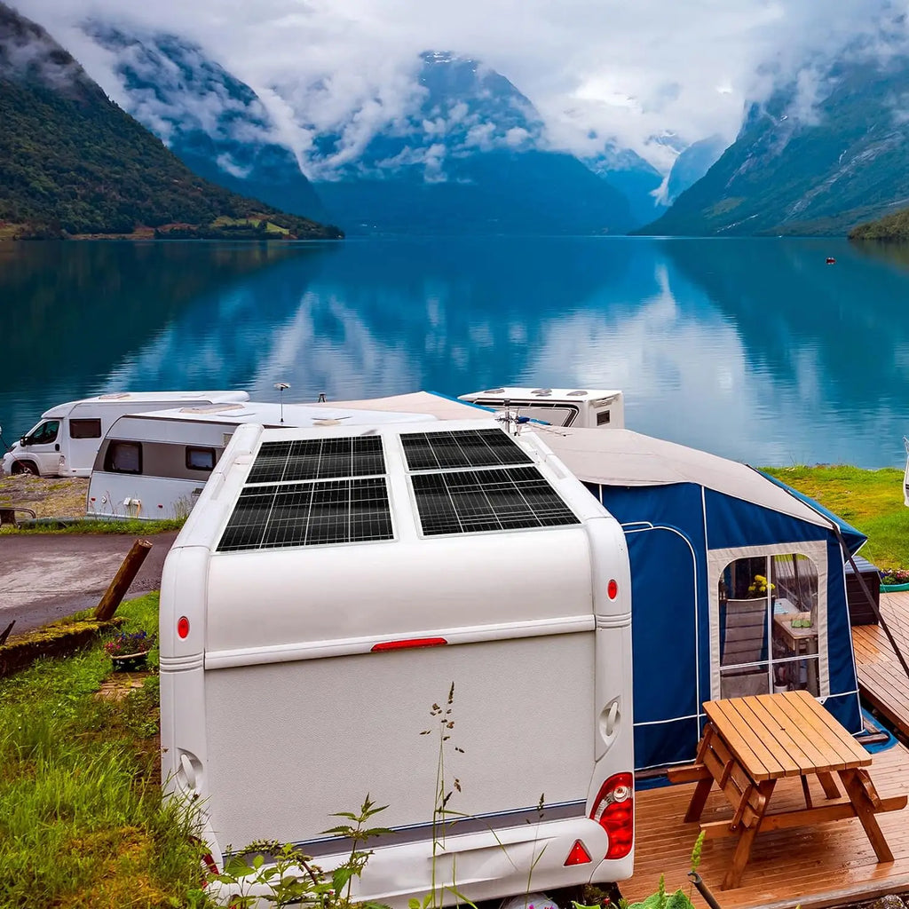12V Solar Panel 120w 240W 18V Rigid Solar Panels 25 Year Photovoltaic Monocrystalline Cell 12V Battery Charge For Camping