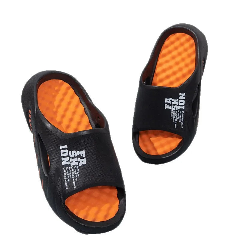 Summer Soft Sole Slides Men Flip-flops Men's Sandals Men Letter Print Slippers Sides Indoor Outdoor Sandals Beach Casual Shoes