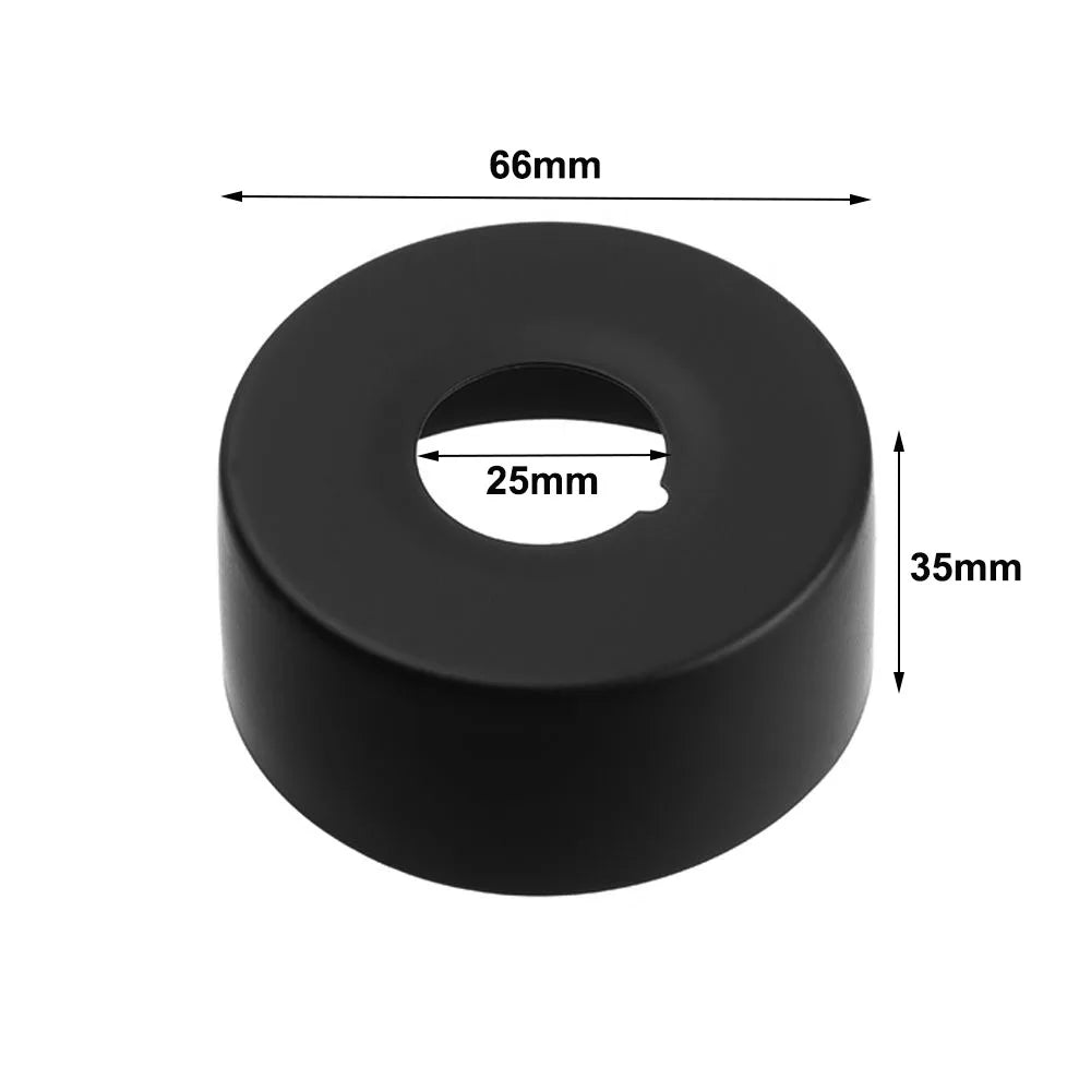 Black Stainless Steel Shower Arm Flange Replacement Wall Split Flange Faucet Decorative Cover Kitchen Bathroom Accessories