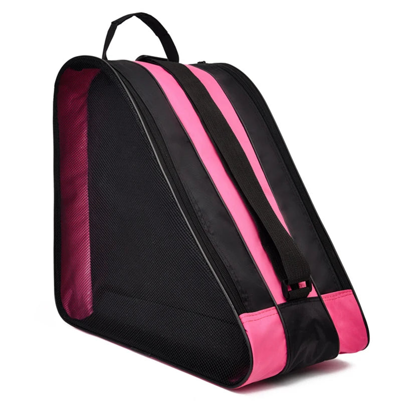 Portable Roller Skates Bag Ice Skating Shoes Cover Large Capacity Breathable Kids Inline Skates Storage Bag Skating Shoes Bags