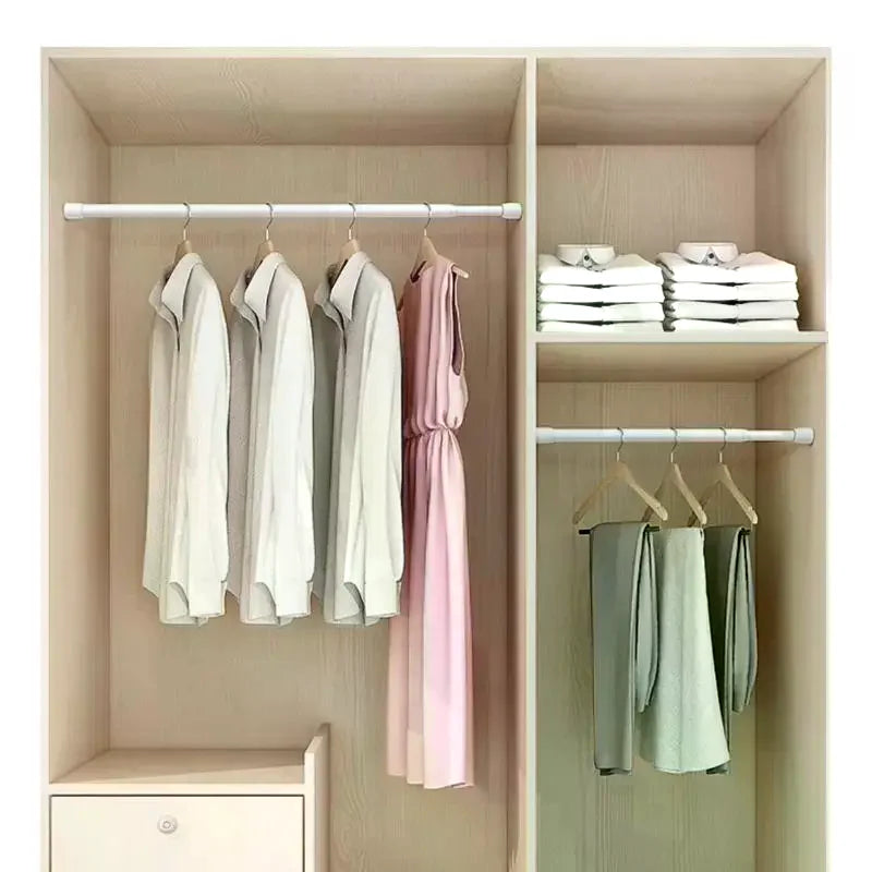 Effortless Home Organizer - Adjustable Spring-Loaded Rod - Perfect for Kitchens, Bathrooms & Doorways Without Drilling