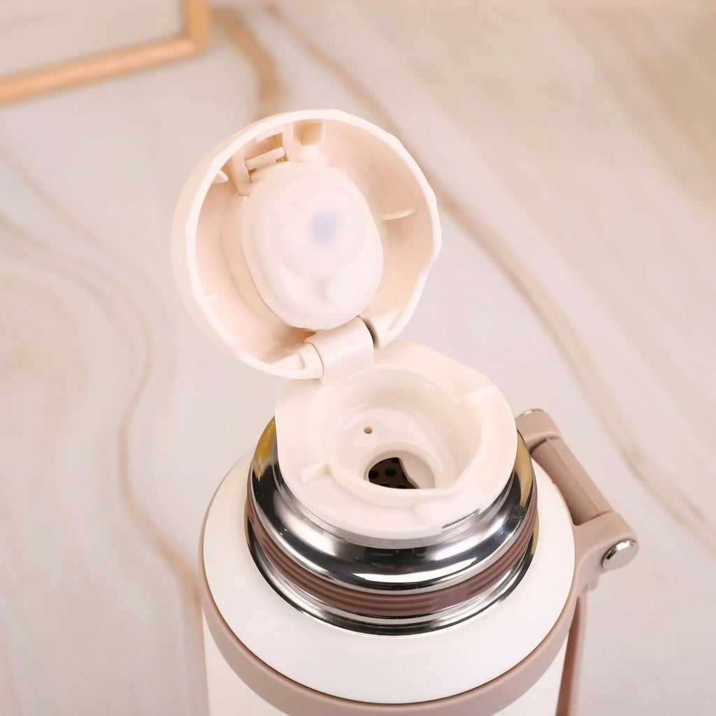 600ml Stainless Steel Coffee Cup Travel Thermal Mug Leak-Proof Thermos Bottle Tea Coffee Mug Office Business Style Thermos