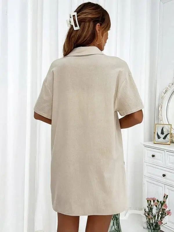 Solid Color Single Breasted Top Casual Loose Short Pants Sets Women Summer Women's 2 Pieces Suit Full Set Female Outfit Clothes