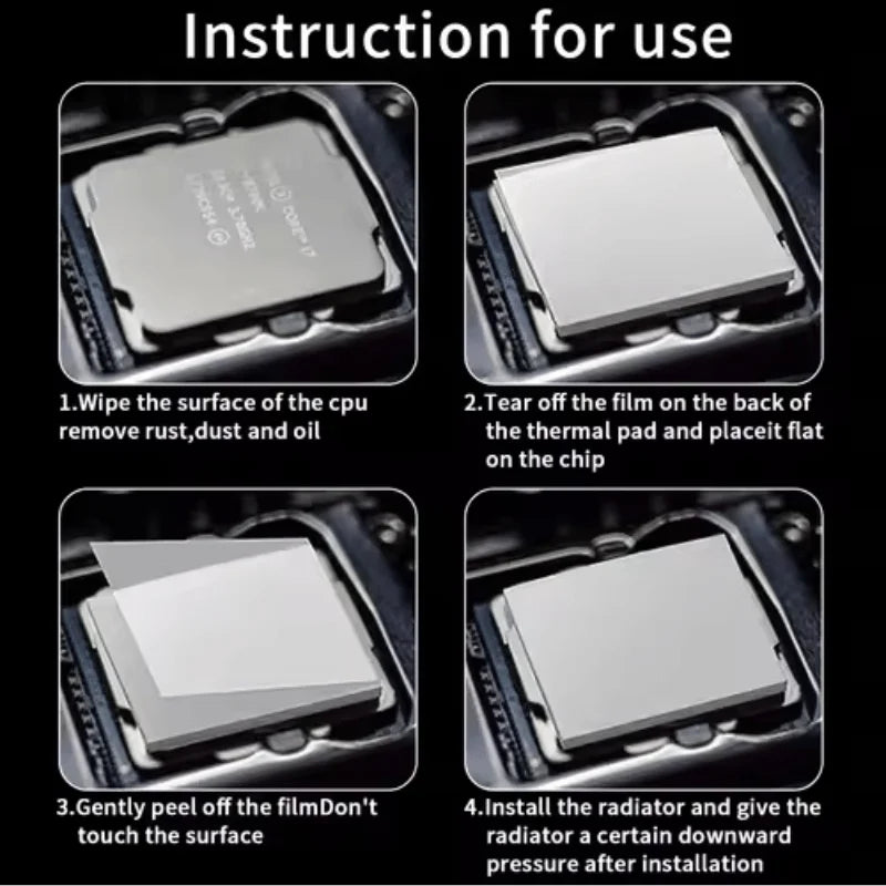 Thermal VIDA 24W/Mk Thermal Pad 80x40mm/100x100mm For GPU CPU Radiator Cooling Conductive Silicone High Quality Heat Insulation