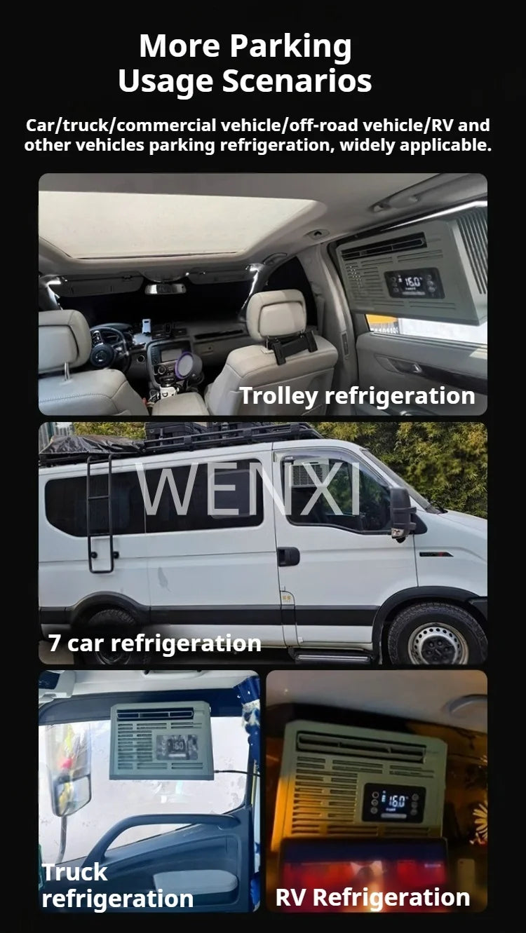 Small Portable Car Energy Saving Air Conditioner Ductless Hassle -Free Portable Parking Air Conditioner for Car Window Mounting