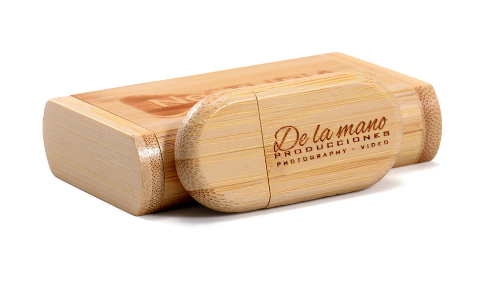 Wedding Gift USB 3.0 Stick 64GB Custom Logo Wooden Box Flash Drives 32GB Pendrive Free Sample U Disk 16GB 8GB 4GB Memory Stick