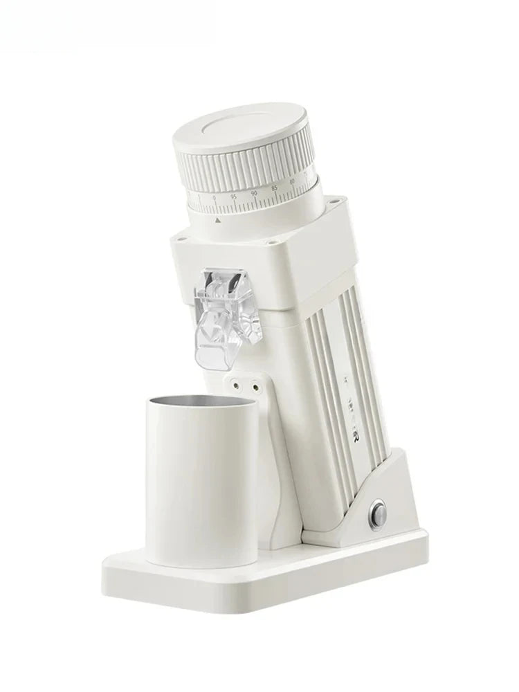 E55Pro Electric 55MM Titanium Cone Burr Stepless Adjustment Espresso Brew Coffee Bean Grinder Black