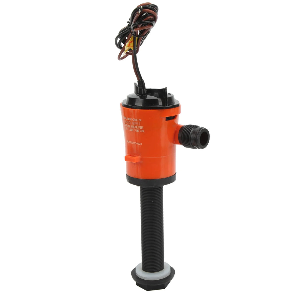 Aerator Livewell Pump 800GPH 12V 4.0A Portable Submersible Fish  Pump for Boat Marine Aerator Livewell Pump Boat Bilge Pump