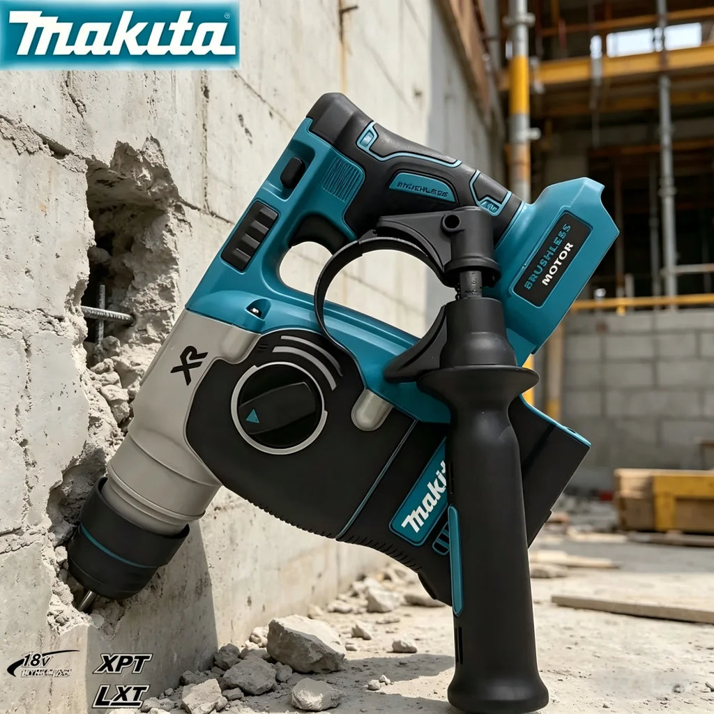Makita 20V MAX SDS Cordless Rotary Hammer Drill Drilling and Chiseling High Torque Power Tool 3 Application Modes Rotary Hammer
