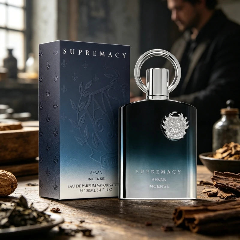 AFNAN Supremacy Incense Perfume 100ml Eau De Parfum Long Lasting Luxury Fragrance Spray Warm Deep Smoky Rich Intense Elegant