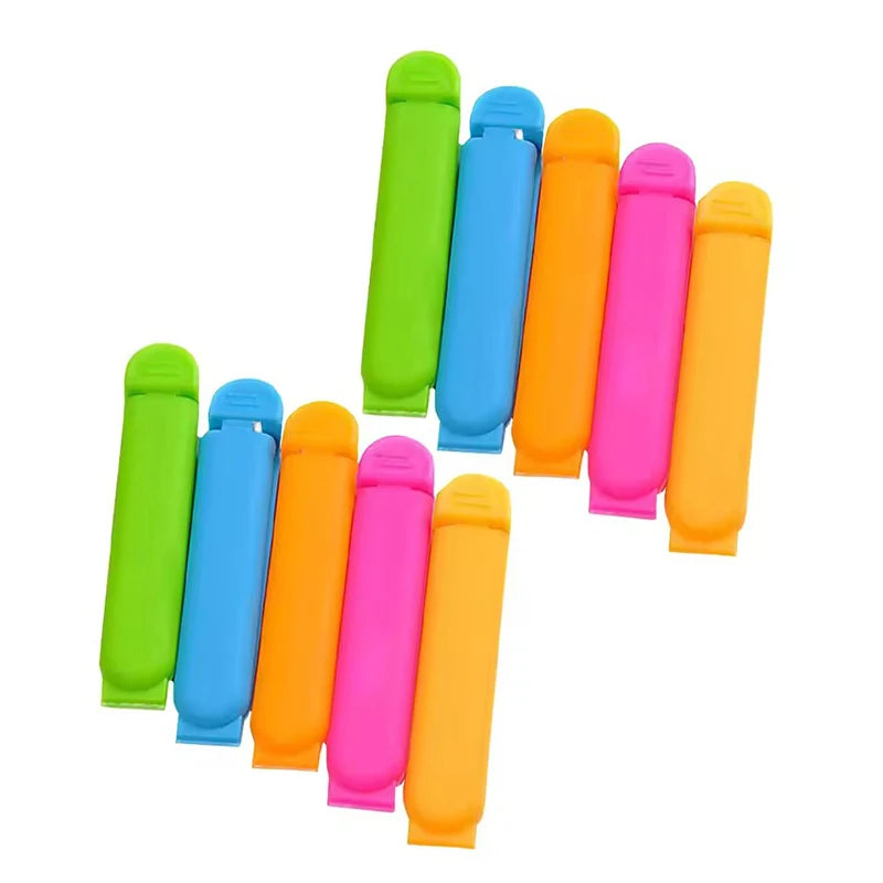 10-20PCS/Set Sealing Clip Colorful Reusable Snack Storage Sealer Clamp Kitchen Gadgets for Food Fresh Keeping Moisture Proof ZYF
