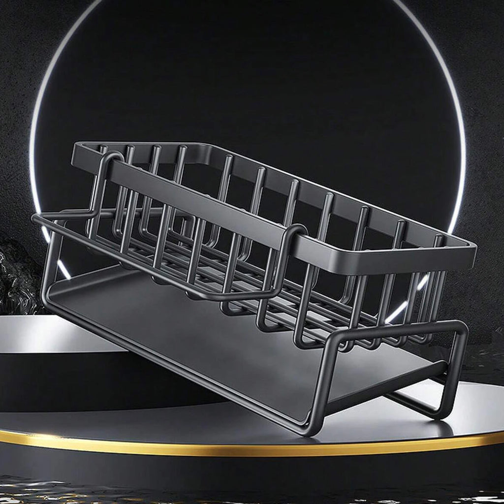 Kitchen Sink Organizer Sponge Rag Water Filter Rack Kitchen Hand Soap Drainer Hanging Basket Kitchen Rag Storage Rack
