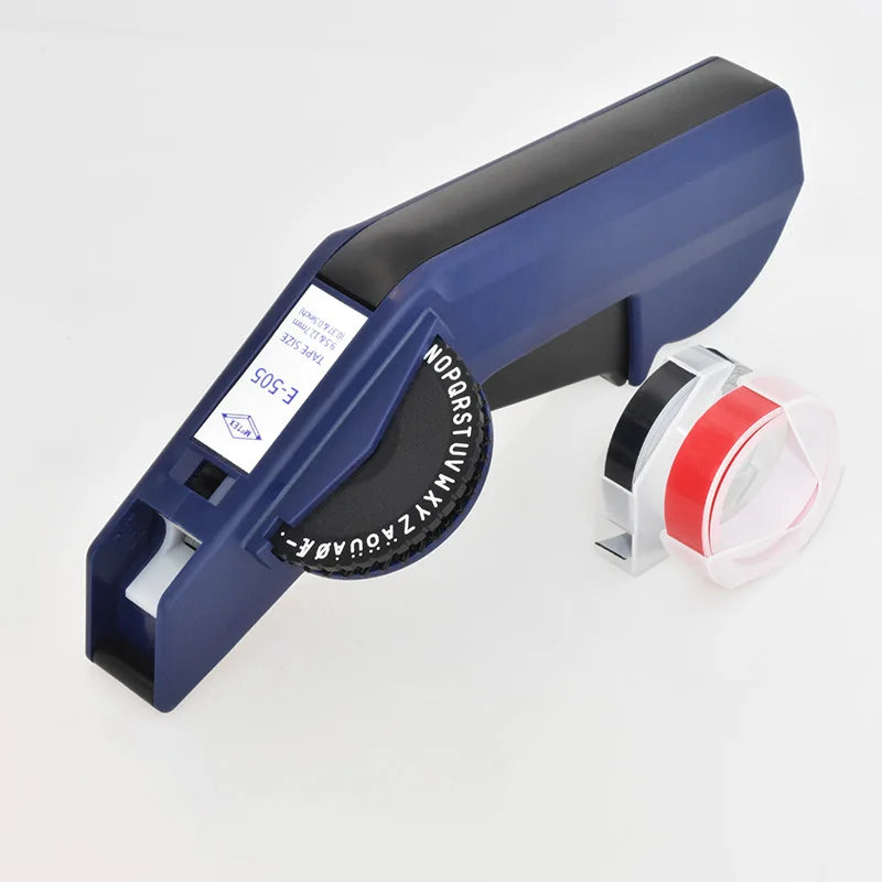 Original Motex E5500 E-505 Manual Label Maker e-5500 Suit For 6/9mm DYMO 3D Embossed Tape Can Replace 1610 12965 1880