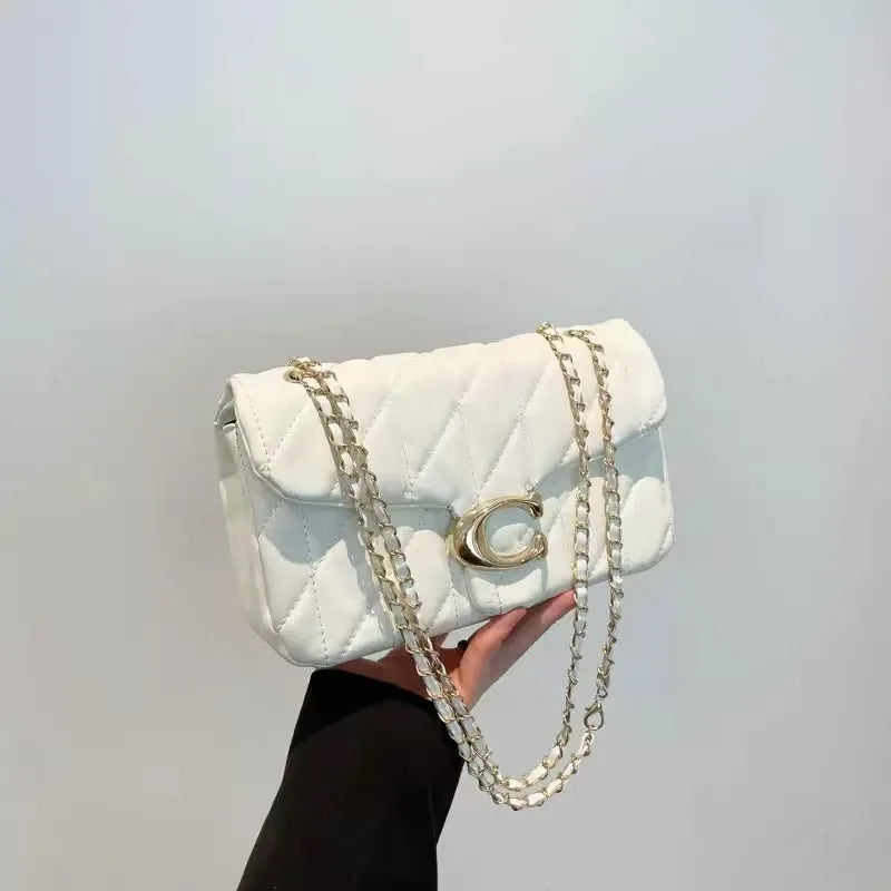 2026 new European retro classic fashionable versatile chain flap crossbody bag, suitable for women to match