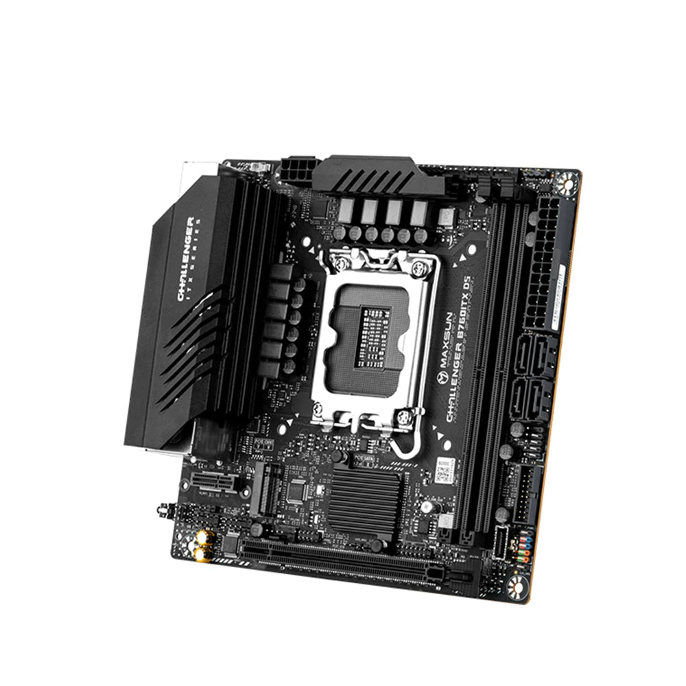 MAXSUN Game Motherboard B760ITX D5 support Intel 14 13 12th generation Core CPU DDR5 M.2 PCIEX16 4.0 Computer components