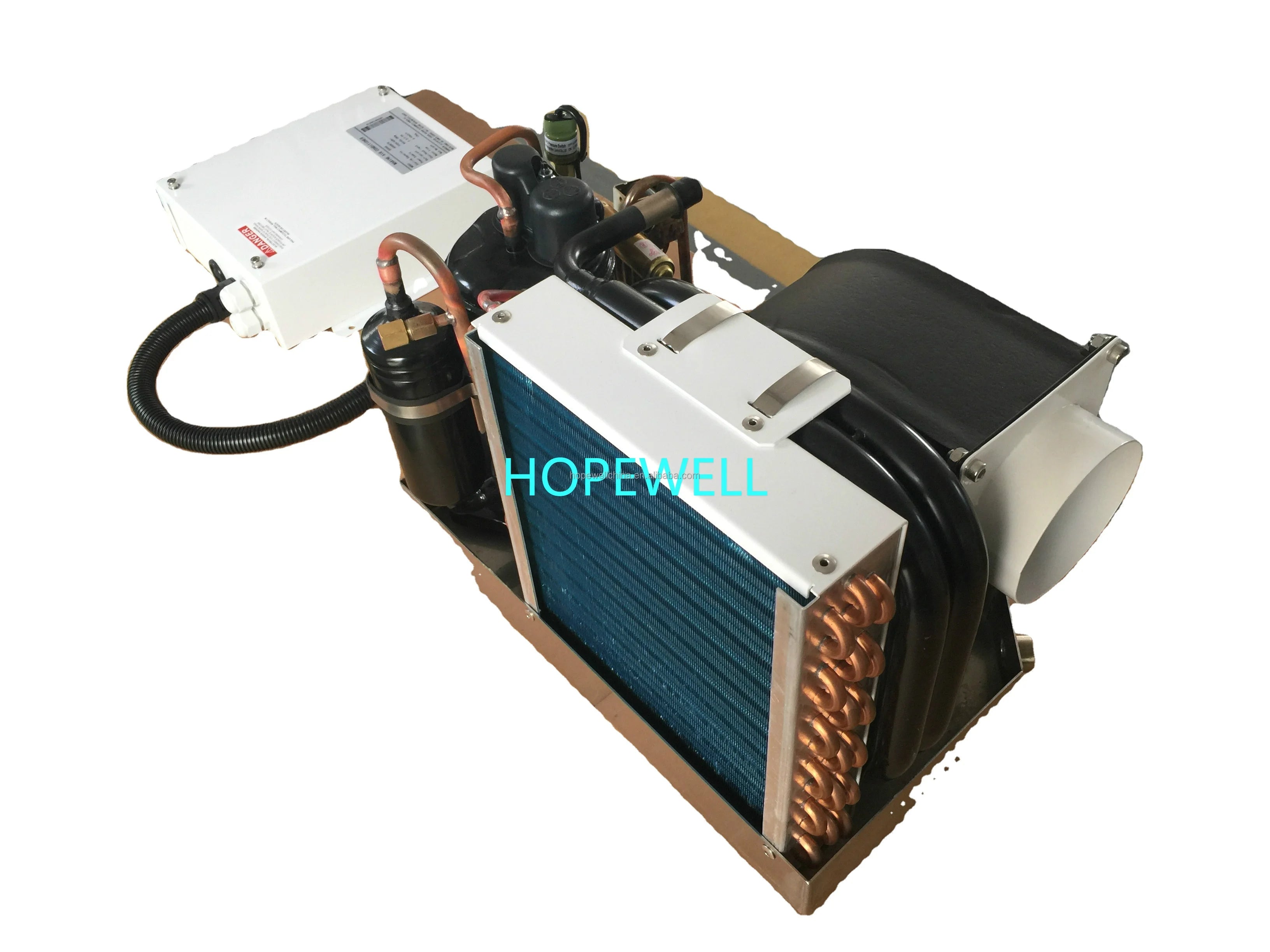 HOPEWELL 220V Marine Self Contained 8000BTU Seawater Cooled Eco-Friendly Air Conditioner for Boat/Yacht