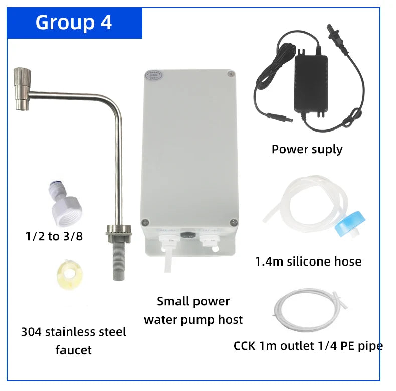 12V Electric Caravan Galley Water Pump 1.5 L/min Automatic Suction for Motorhome Boat Bottled Water System