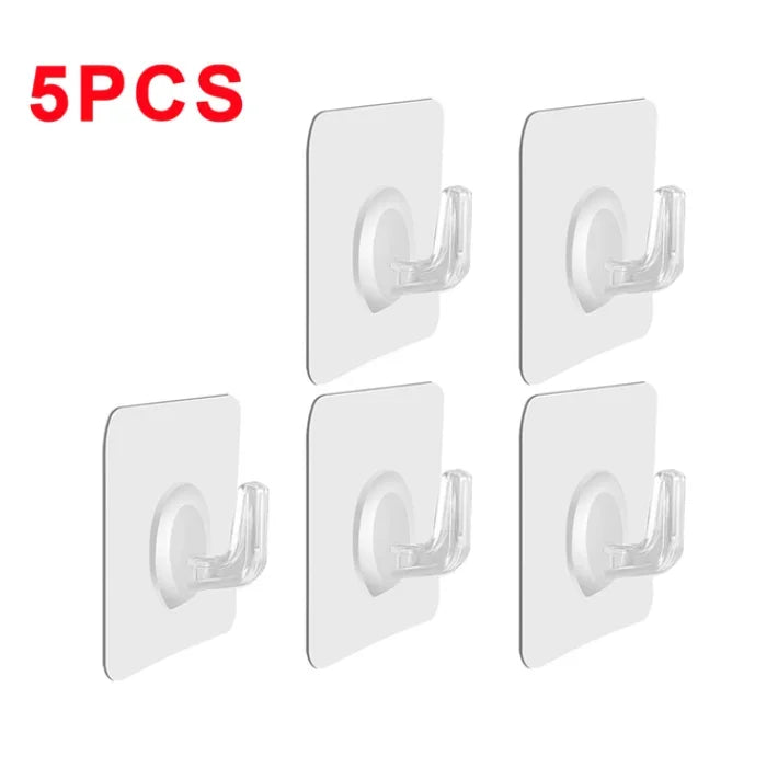 Hook Laundry Accessories Home and Decoration Personal Care For Kitchen Gadgets 1/5 Pcs Adhesive Wall Hooks Washing Powder Garden