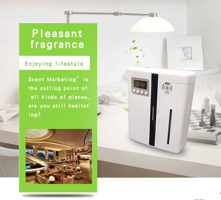 Bluetooth Waterless Essential Oil Aroma Diffuser 200ml Timer Scent Unit Fragrance Air Scent Machine for Home Hotel Office 300m3