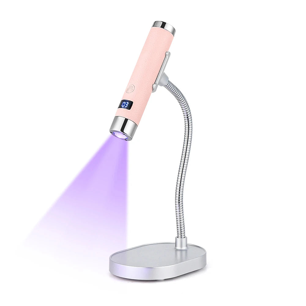 Auto-Sensing Handheld Nail Dryer Smart Sensor Nail Gel Curing Desk Nail Lamp Portable Gel Nails Fast Drying UV LED Light Pen