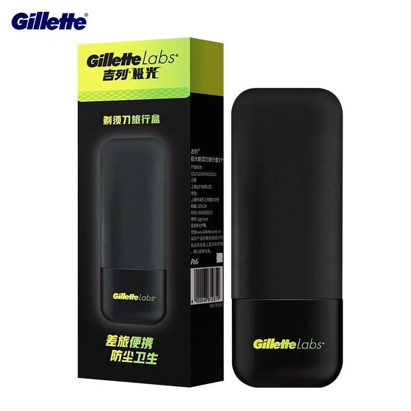 Portable Razor Travel Box Fit for Gillettte Labs Shavers Anti-dust Anti-fall High Quality Plastic Silicone Shaver Storage Case