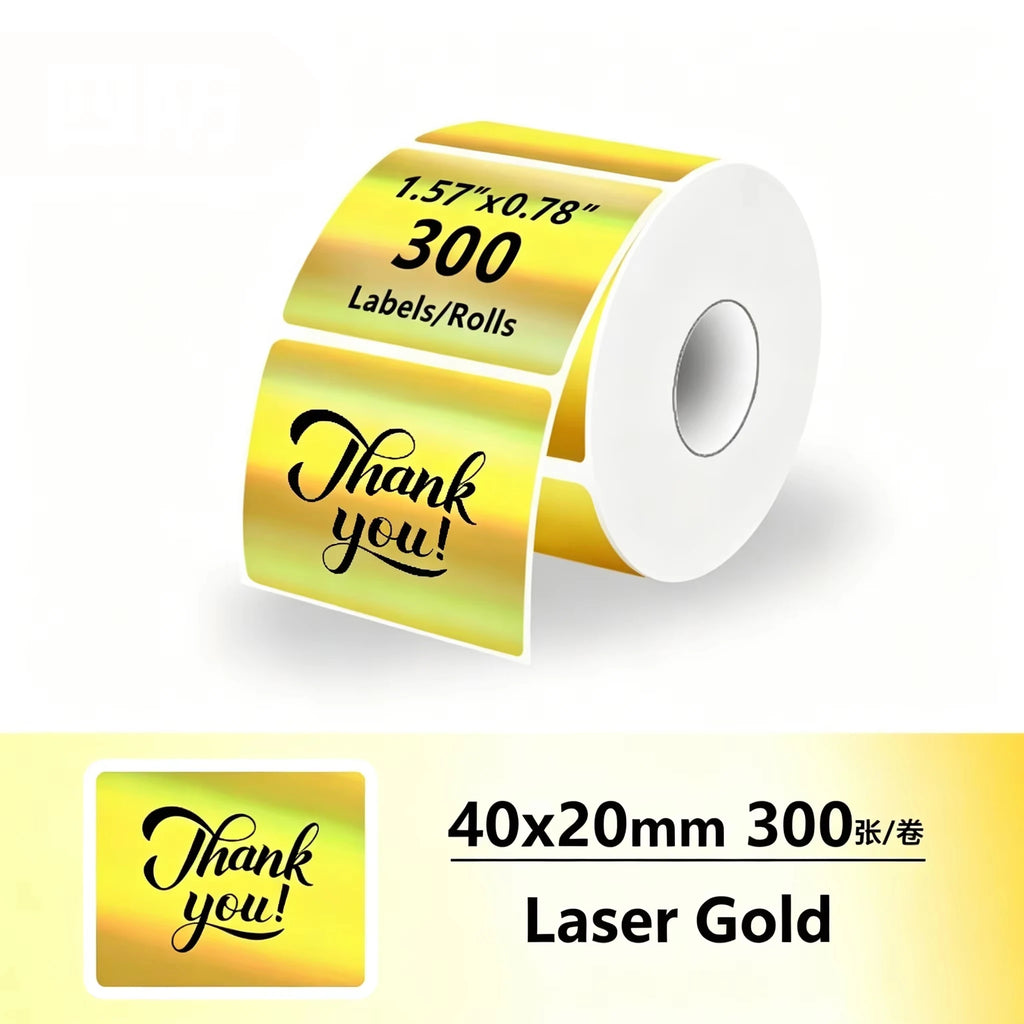 20-50mm White Thermal Label Sticker Compatible for M110 M220 M200 Marklife P50 E210 Munbyn Nelko PM220 MiniPrinter
