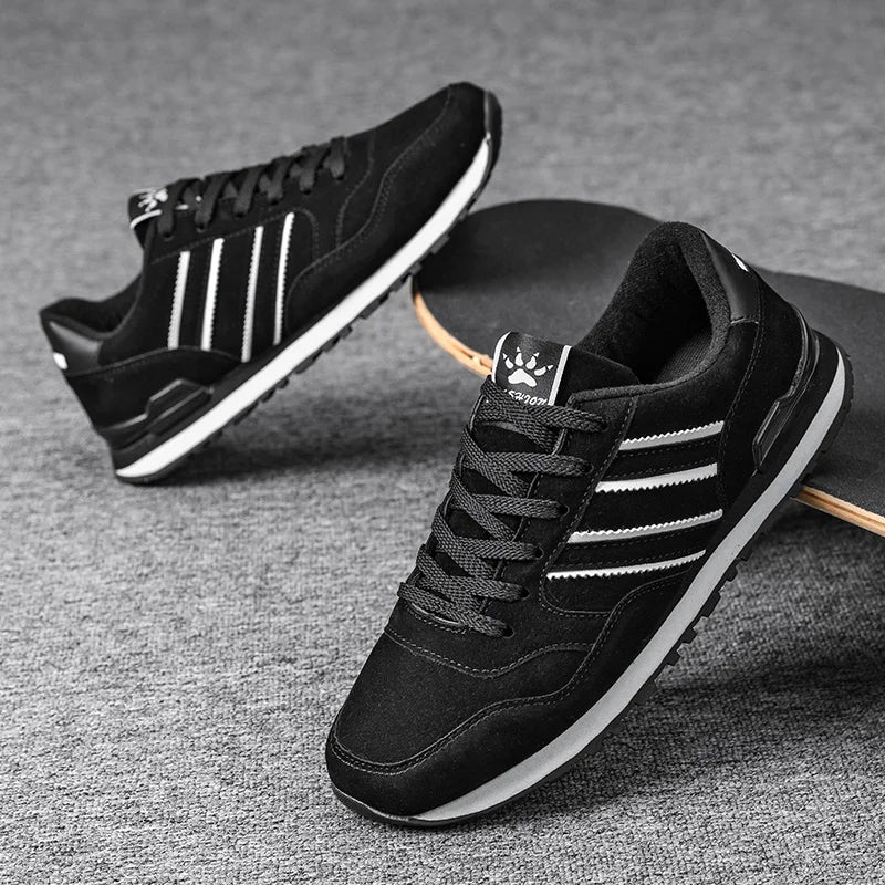 Men's and Women's Shoes Spring and Summer Leather Breathable Forrest Gump Shoes Men's Sports and Leisure Travel Running Shoes Me